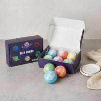 6 Pieces Bath Set Relaxing Bath Fizzies Handmade for Spa