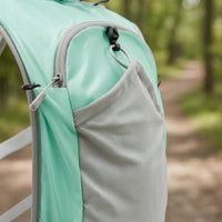 Lightweight Running Vest Backpack Reflective Strips Mesh Back Vest Backpack Zippered Pocket Athletic Pack Stretch Pockets for Hiking