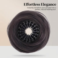 Messy Bun Holder Expandable Retractable, Ponytail for Instant Quick Hairstyle Accessory