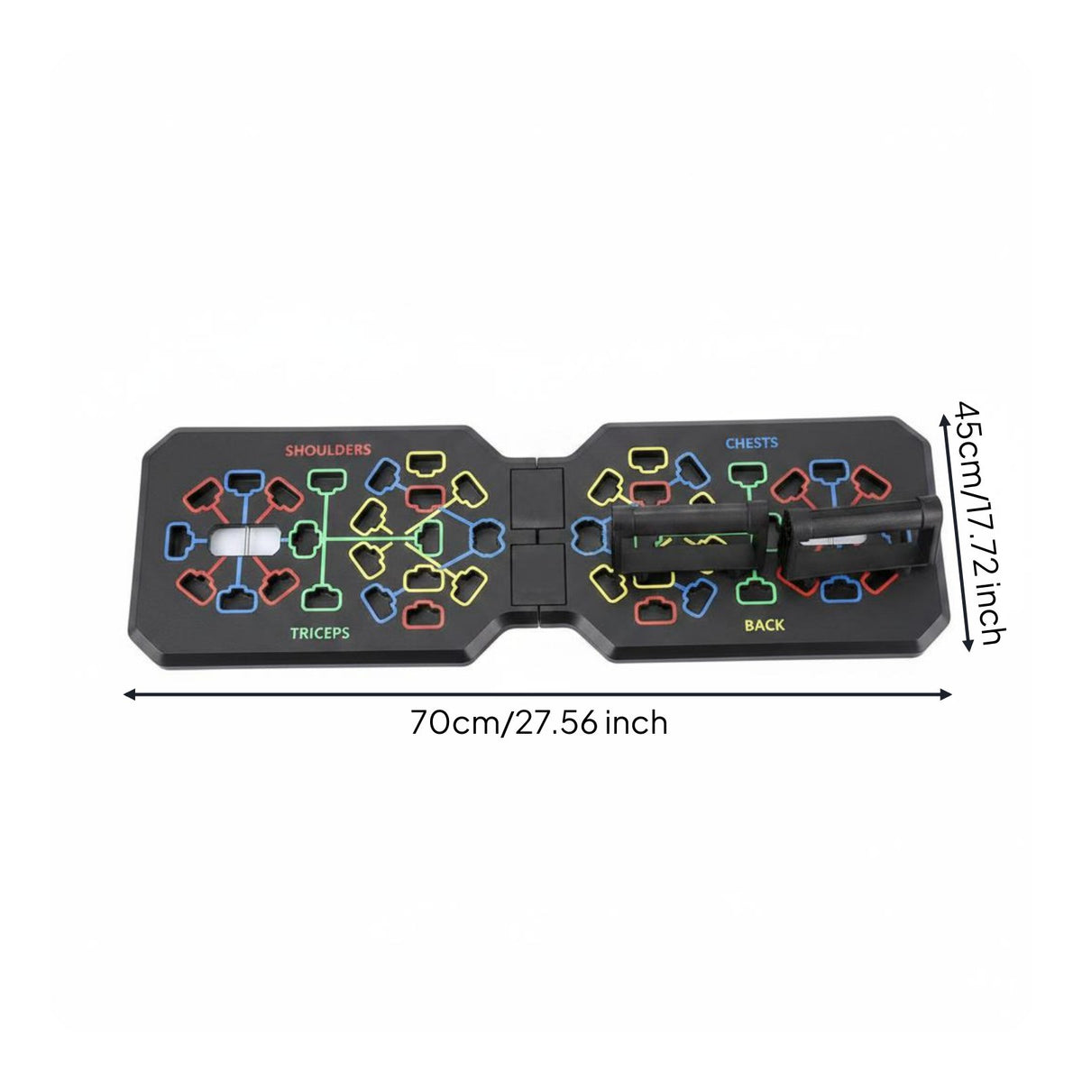 Stable Chest Workout Board Anti Slip Folding Push-up Board for Adults