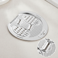 3-in-1 Stainless Steel Rice Washer Basin with Grater and Slicer for Vegetables and Fruits