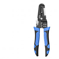Serrated Gripping Surfaces Plier-Style Wire Stripper Measuring Markings Coil-Return-Loaded Wire Stripper Compact Hand Tool Non-Slip Handle for Electrical Work