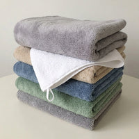 Double Layer Microfibre Cloth, 30x40cm Dish Cloths for Kitchen and Bathroom, 400 GSM Absorbent Towels with Hanging Loop and Locked Border
