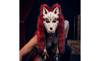 Wildlife Headpiece Realistic Wolf Headpiece Wearable for Medieval Roleplayers