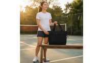 Badminton Racket Bag Multi-Compartment Tennis Racket Bag Lightweight Handheld Tote for Travel, Outdoor