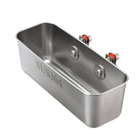 Rail Mounted Box Smooth Stainless Box Easy to Clean Marine Angling Supplies for Yacht Railing