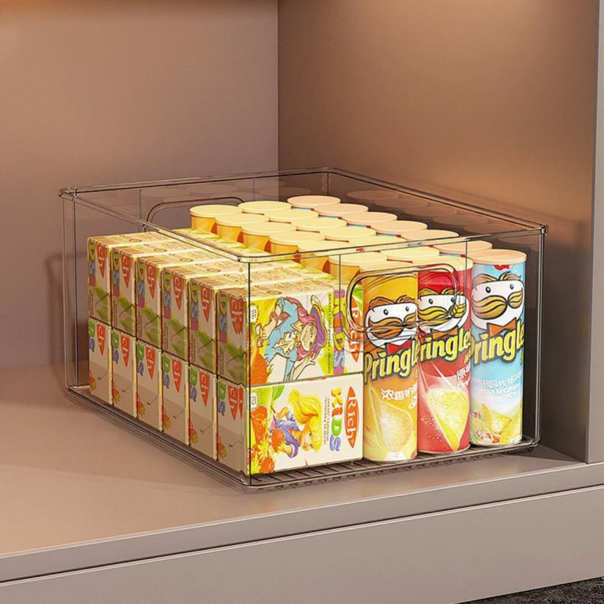 Clear Stackable container adaptable Use Stackable Pfinalic container sturdy for Refrigerator