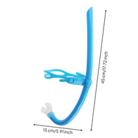 Dry Snorkel Adjustable Swimming Snorkel with Head Strap Soft Silicone for Lap Swimmers