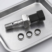 Threaded Hydraulic Brake Sensor Easy to Install Pressure Switch with Sealing Rings Compatible Brake Pressure Brake Pressure Indicator with Washers Long-Lasting for UTV Maintenance