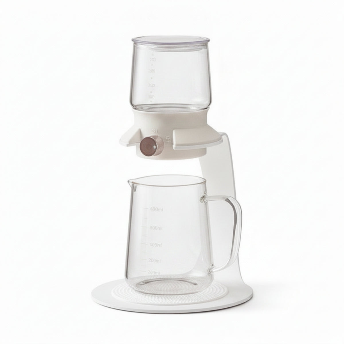 Glass Tea Infuser with Stand Borosilicate Tea Pot with Infuser One-Interact Glass Teapot for Kitchen