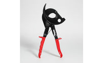 Labor Saving Ratcheting Cable Cutter High Leverage Heavy-Duty Wire Cutter Easy to Use Industrial Wire Cutting Tool Non-Slip Grip for Technicians