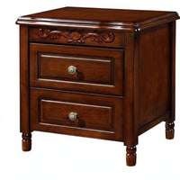 USA-inspired rustic & Design Roman pillar Nightstand With Storage Drawer Roman pillar End Table Distressed Finish Bedroom Furnishing Vintage Design for homeowners, Interior Designers, Renters, Guest Room, Home Decoration