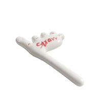 Funny Ceramic Straw with Foot Shape Novelty Foot-Shaped Straw Quirky Drinkware Glazed for Collectors, Parties, Home Bar