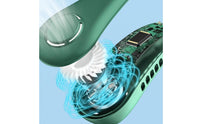 Quiet Operation USB Rechargeable Neck Fan 3 Wind Speeds Hands-Unrestricted Neck Fan Portable 360° Airflow for Outdoor, Travel, Commuting, Office