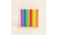 Wooden Peg Board Bead Game Fine Motor Bead Matching Toy Matching Toy Preschool Wooden Peg Board Smooth for Toddlers, Playroom