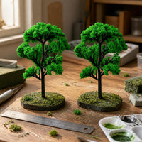 Miniature Artificial Banyan Tree & Pine Tree for Micro Landscape Decor