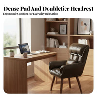 Minimalist aesthetic contouredd spine support rotating Chair Modern Design Study Stool Stable Base Home Seating Ergonomic for Adults, Office Workers, Students, Bedroom