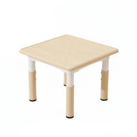 Multifunctional Square Plastic Play Table Rounded Corners Kids Multi-Activity Table Set Easy to Clean Children's Drawing Desk Anti-Slip Feet for Toddlers, Preschoolers, Kindergarten, Playroom