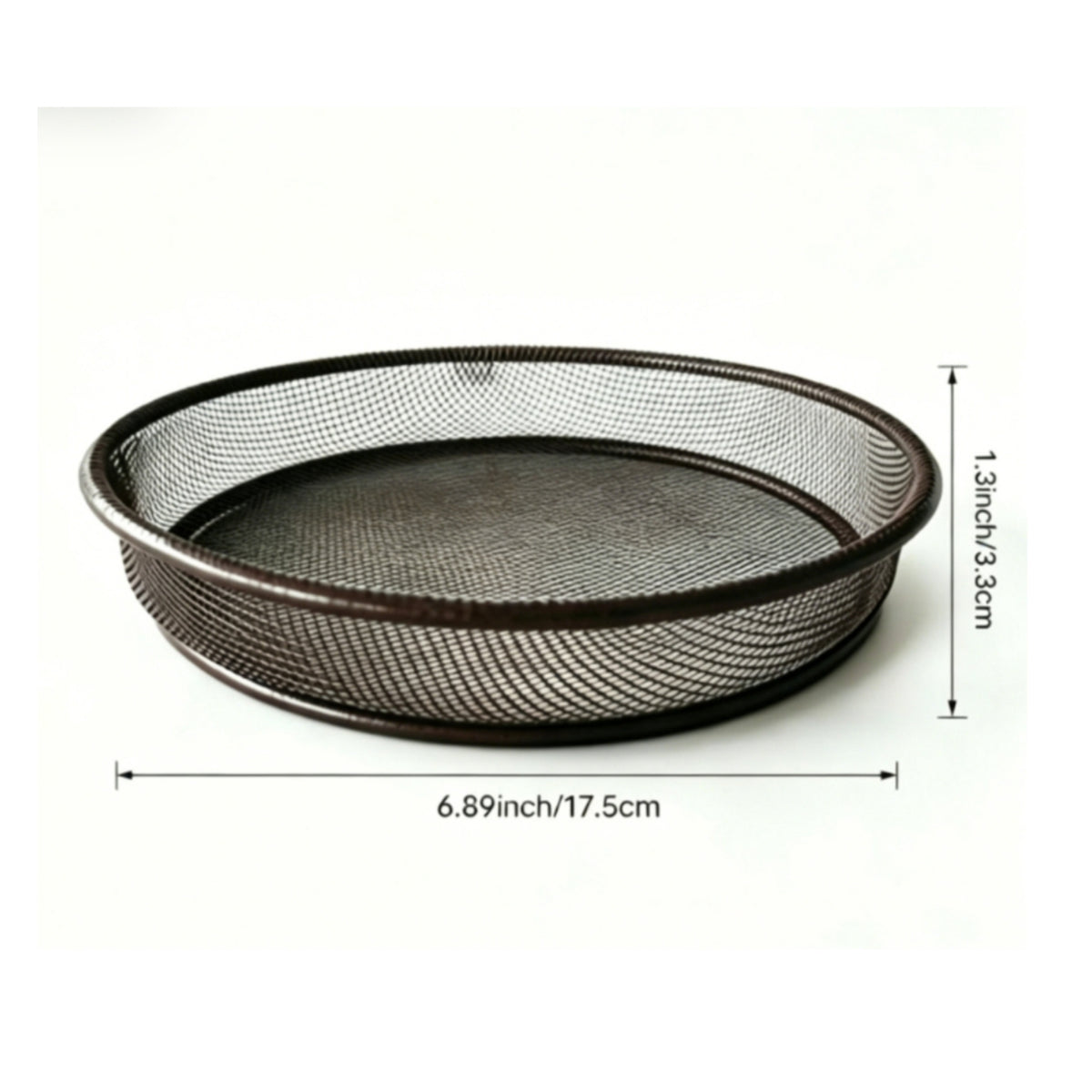 Wire Mesh Bird Feeder Tray Fine Grid Round Bird Feeder Tray Flat Base