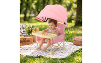 High Chair with Tray Detachable Infant Feeding Seat Removable Furniture for Dining Room