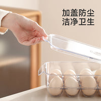 FaSoLa Egg Storage Box Sealed Fresh-Keeping Box Food-Grade Drop-Proof Egg Rack Tray for Refrigerator