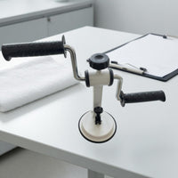 Textured Grips Hand-Crank Exerciser Adjustable Wrist Exercise Machine Metal Arms Suction Base Hand Exercise Device Rehabilitation for Seated Training