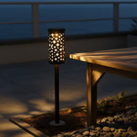 Waterproof Star and Moon Pattern Projection Light Wrought Iron Solar Projection Lantern Auto On/deactivated Decorative Solar Lawn Lamp for Patio, Walkway