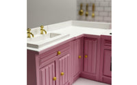 Pretend Play 1:12 Scale Kitchen Set Realistic Design Dollhouse Kitchen Cabinet Handmade for Hobbyists