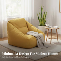 Minimalist Design Bean Bag Chair Comfortable Floor Furniture formConforming Lounge Seating No Assembly Required for Students, Readers, Bedroom, Balcony, Living Room, perusing alcove