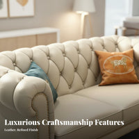 3-Person Settee Luxury Design Sofa Modern aesthetic Couch for Apartment Dwellers, Homeowners, Living Room, Small Spaces, Lounge Area