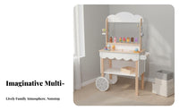 Role-Playing Fun Kids Grocery Shop Playset Develops Social Skills Toy Supermarket Checkout Educational Wooden Grocery Shop Playset Realistic Design for Children, Preschoolers, Toddlers, Playroom, Kindergarten, Preschool, Daycare Center
