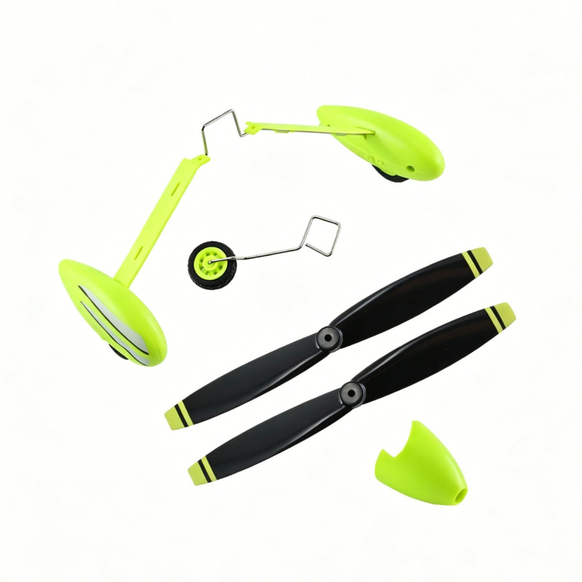 Hobby Plane Propeller Landing Gear Set Easy to Replace   Hobby Plane Spare Parts Set RC Biplane Replacement Parts for Repair