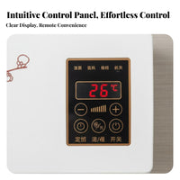 Wall Mounted Heater Fan Warm & Cool Double Use Electric Heater and Chiller Fan Home Appliance Adjustable Thermostat Timer