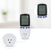 Insertable Watt Meter Digital Power Meter with LCD Display Electricity Monitoring Socket Slim Plugenergy Monitor Home