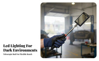 Telescopic Inspection Mirror Foldable Design Undercar Inspection Mirror Ergonomic Grip for Mechanics, Property Inspectors, Garages, Workshops