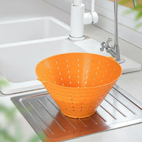 Flexible Draining Basket Compact Silicone Colander Countertop-Friendly Food Strainer BPAclear for Home Cooks