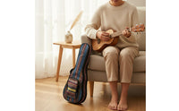Preamp 24 Inch Ukulele Pickup System Tone Controls Ukulele Built-in Tuner String Instrument Polished Fretboard for Beginners, Students, Performance, Practice