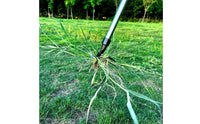Detachable Stand up Weed Puller No Bending 4-Claw Root Remover Labor Saving Stand up Weeder All Steel for Gardeners, Seniors, Garden, Backyard