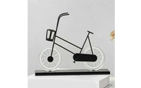 Wire-Frame Two-Wheeler Decor Minimalist Two-Wheeler Figurine Furniture Base Bike Sculpture for Living Room