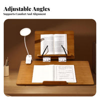 Foldable Design Adjustable Reading Stand Multi-Functional Two-levelTier Adjustable Easel Ergonomic Book Holder With Page Holders for Students, Children, School, Home Office, Library, Bedroom
