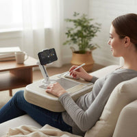 Cushioned Lap Desk Padded Lap Desk with Phone Holder Portable