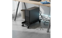 Adjustable   Stand Vented Base Computer Cart Ventilated Design Floor   Stand for Office