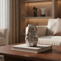 Bud Vase Modern Sculptural Vase Minimalist Vessel for Decorators, Homeowners, Entryway