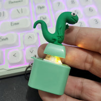 Novelty Animal-Shaped Voice-Activated Light-Up Keychain Pendant
