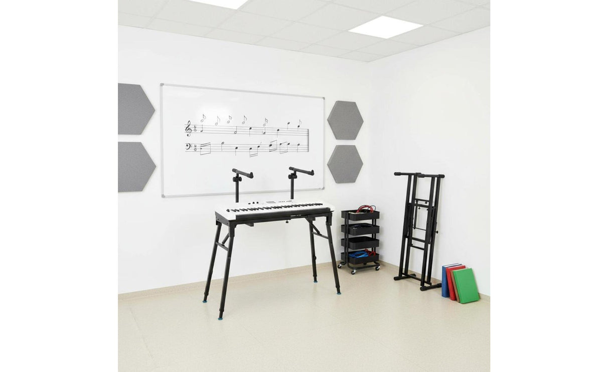 Folding Keyboard Stand Foldable Design Adjustable Keyboard Stand Easily Assembled Musical Instrument Accessory for Artists