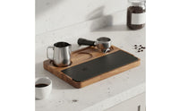 Universal 51-58mm Espresso Tamping Station Compact Design Walnut Tamping Station Polished Finish Espresso Tamper Holder Easy to Clean for Office