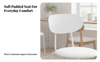 Ergonomic Backrest Stackable Cafe Seat Sturdy Frame Industrial Cafe Chair Long-Lasting Construction Kitchen Seating Anti-Slip Foot Pads for Restaurant Owners, Homeowners, Office Workers, Dining Room, Beauty Salon