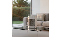 Desktop Air Climate Device with Water Tank Compact Desktop Fan Adjustable Tabletop Fan for Students