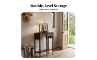 Minimalist Design Narrow Two-Shelf Entryway Table Space-Saving 2-Tier sideboard Table adaptable Use Hallway Stand Sturdy and long-lasting for homeowners, Apartment Dwellers, Interior Designers, Living Room, Behind Sofa, Office, Bedroom
