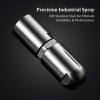 304 Stainless Steel Rotating Spray Nozzle for Industrial Cleaning, Narrow Angle Fan Misting, Compact Dust Suppression Tool